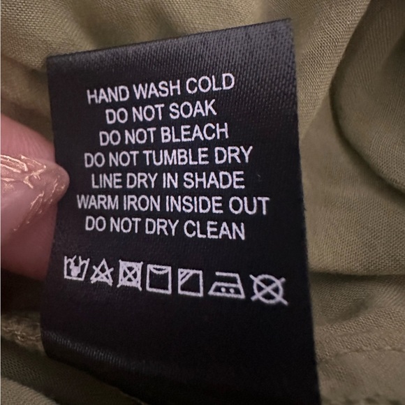 Majorelle Jazmine Pants in Green Wide-Leg Linen Blend Pants size S - Picture 11 of 11